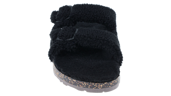 2 Buckle Sherpa Slippers on Sale - Image 3