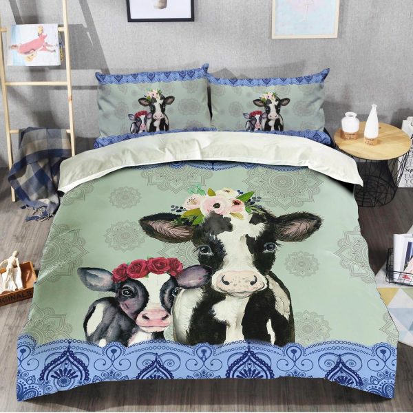 Cow Bedding Set, Gift for Farmers, Cow Lovers, Chicken Lovers - BD002PA06 Cheap